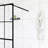 34X72" Shower Door, Black Painted, Tempered Glass, Easy Installation Kit 34" X 72" Walk-In Black, Stable Construction