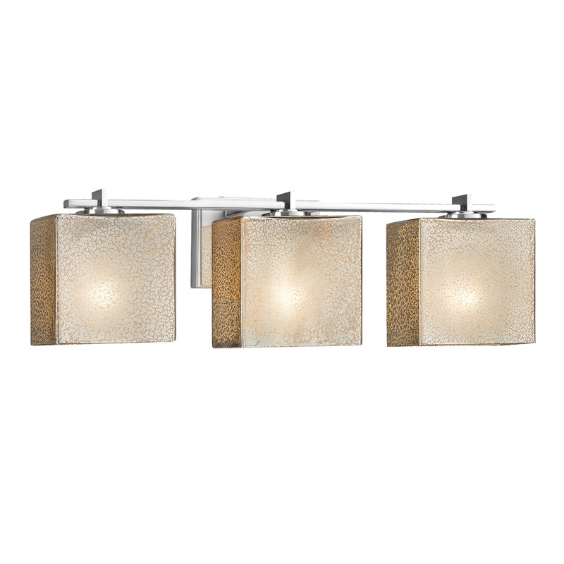 Éclairage pour salle de bain 3 lumières Casson, Chrome poli