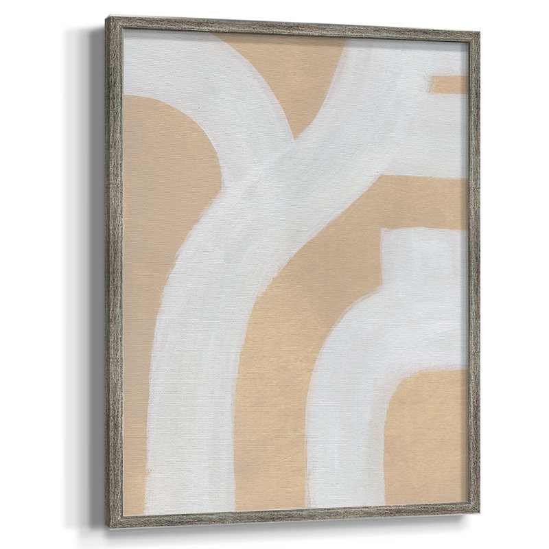 «Neutral Winding Paths I», reproduction encadrée - bois massif, H 11 po x l 9 po