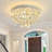 Modern Dimmable Crystal Chandelier-437872323
