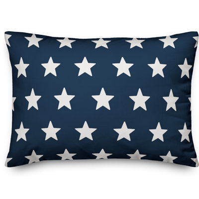  Coussin lombaire intérieur / extérieur réversible à rayures et étoiles