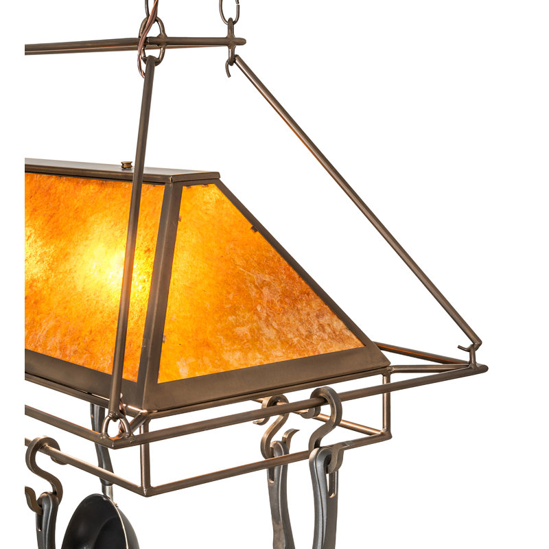 Mission Lighting Handcrafted Hanging Pot Rack