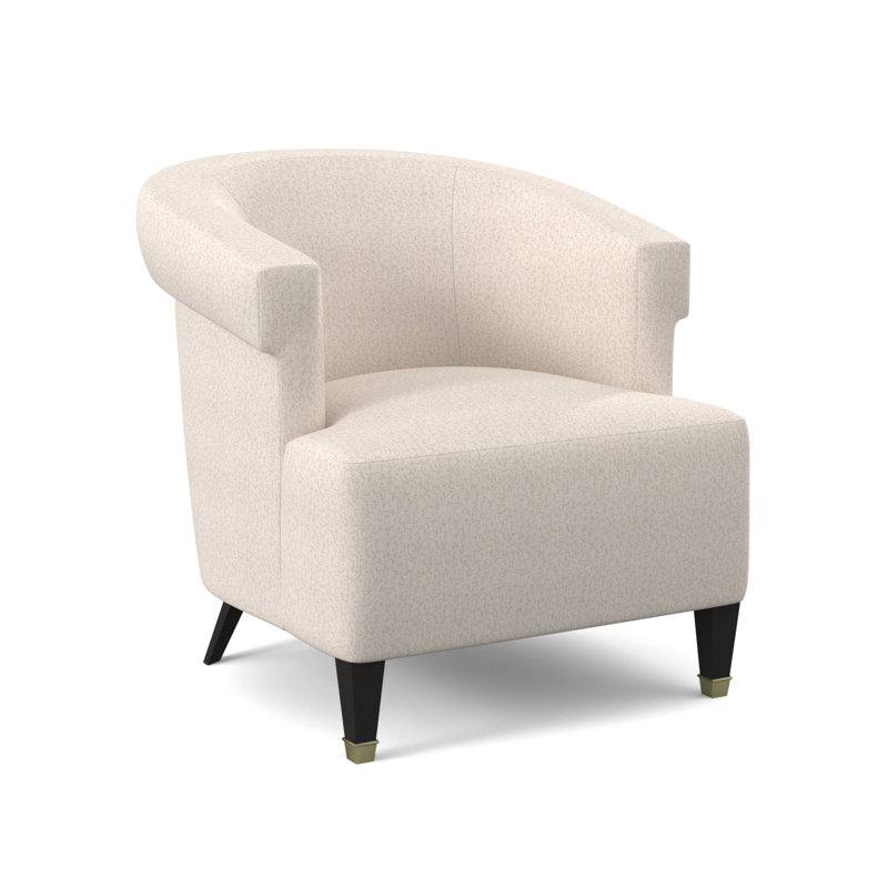 Madame Barrel Chair, Elise Linen, Espresso