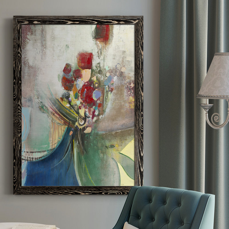 Rimsdale Celebration II, reproduction d'art sur toile, H 37,5 po x l 27,5 po x P 1 po, Noir