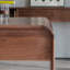 Bureau minimaliste en bois massif de style américain-110574694