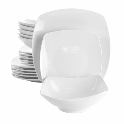 Dallon Piece Porcelain China Dinnerware Set - Service for 4