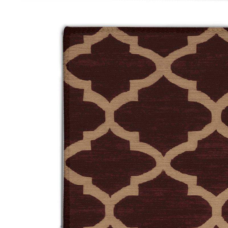 Tapis brun intérieur et extérieur Trellis, Rectangulaire 8 pi x 10 pi