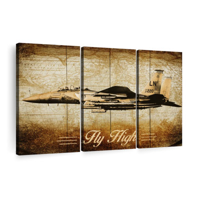 «Vintage War Plane» sur toile