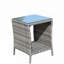 Table basse d'extérieur avec verre trempé transparent-895304908