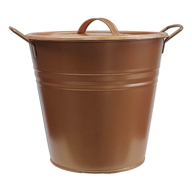 Boîte métallique / métallique, Caramel verni