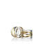 Waterford Mastercraft Aran Napkin Rings Gilded 2in, Set of 2