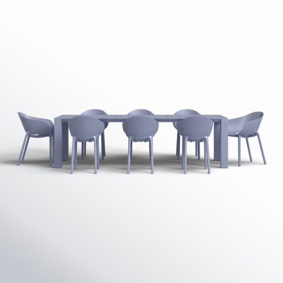 Farrah Rectangular 8 - Person 118" Long Dining Set