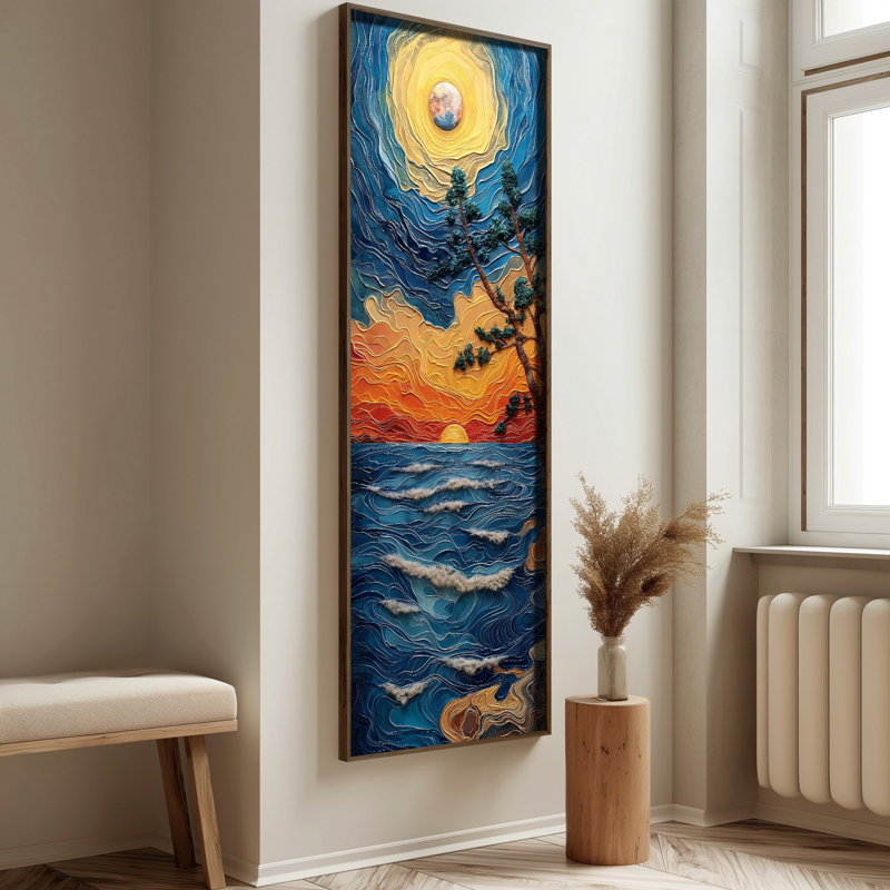 Elegant Decorative Framed MDF Painting, 15.8 x 47.2 inches | 100% UV Printed on 3 mm MDF with Durable 100% Pine Wood Frame (Thickness: 0.14 inches) | Perfect Wall Art for Living Room, Bedroom & Office Décor