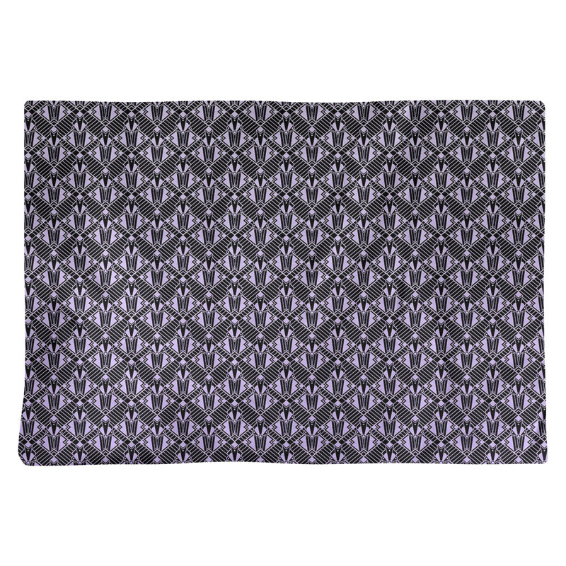 Napperon en coton 18 po Classic art deco, Dégradé mauve