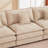 Modular Sectional Sofa, 102 Inch L Shaped Couch Set For Living Room, 3-Seater Comfy Cloud Couches With Movable Ottoman, DIY Combination, Chenille-2050097958