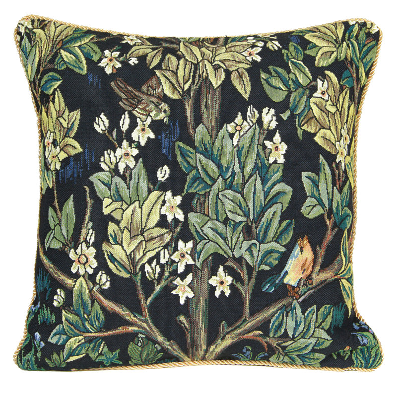 Pillow Cover, Green/Black/White