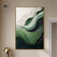 «Green Echoes I», art abstrait vert-386245759-386245751