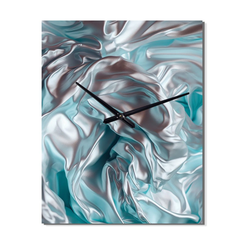 Jakarion - Horloge murale abstraite en marbre, H 40 po x l 30 po