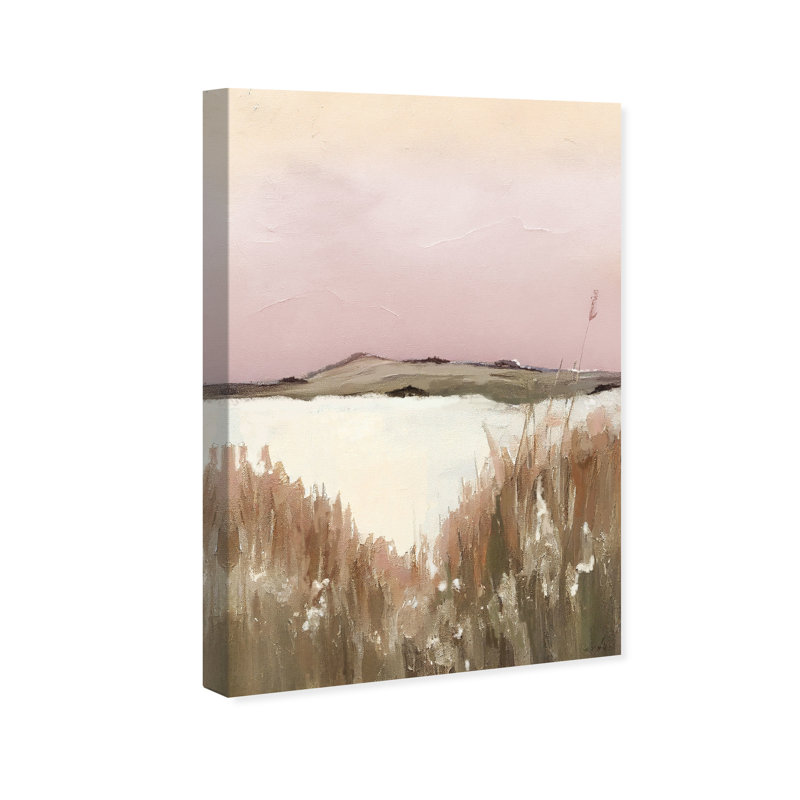Champ de foyer - peinture sur toile tendue, H 24 po x l 16 po x P 0,8 po