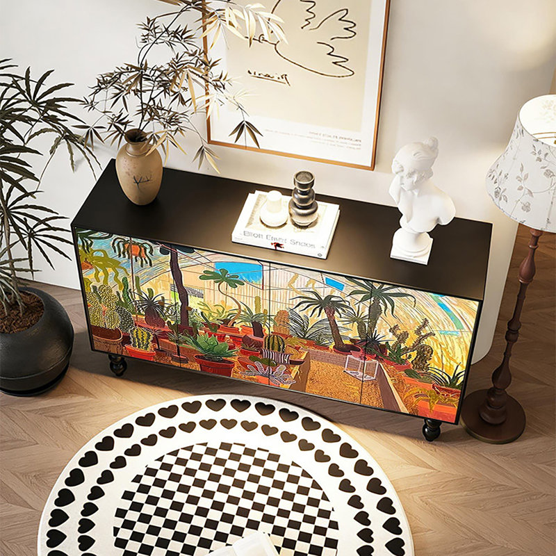 Buffet léger de luxe rétro avec art français