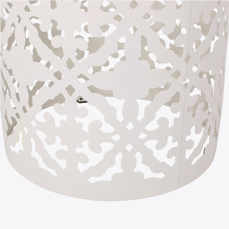 Derryn End Table, White