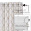 Cantonnière Az sur mesure en coton brun clair / blanc-717943026
