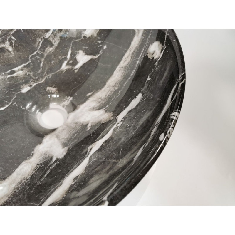Espace Habitation GBI 13.19 " Porcelain Oval Bathroom Sink