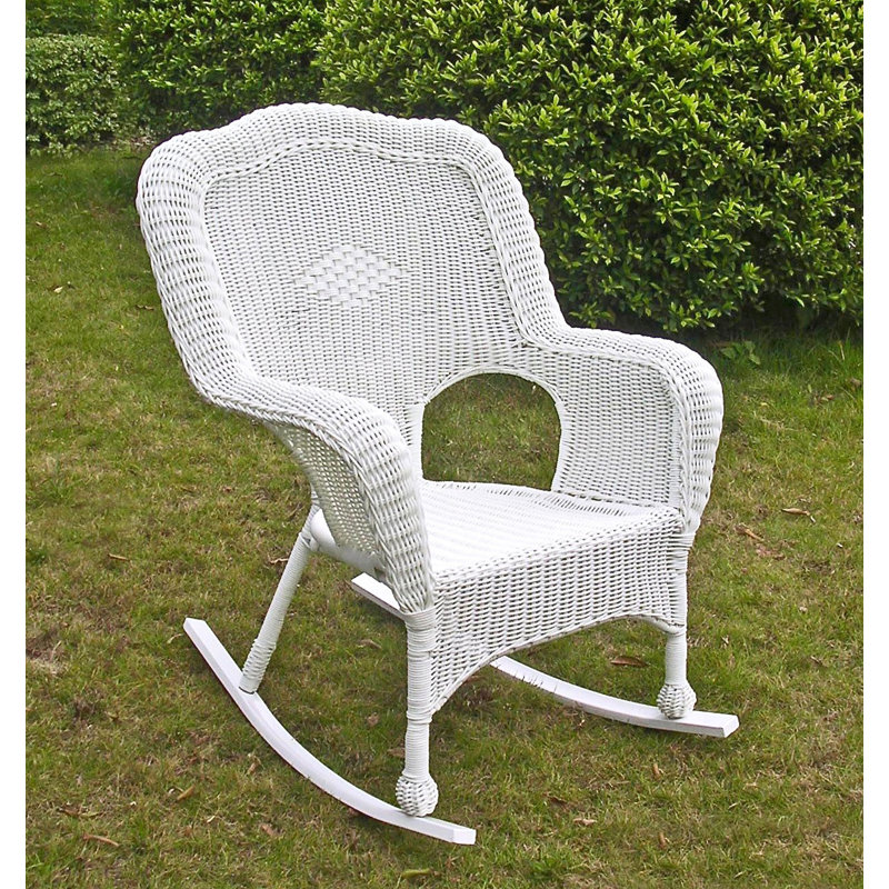 Chaise berçante d'extérieur, Blanc