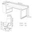 Bureau de qualité supérieure en placage de bois fumé-1765862107