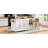 74.8" Kitchen Island With Extendable Dining Table, Kitchen Storage Cart With 3 Drawers, Power Outlet, Rolling Kitchen Island On Wheels With Spice Rack And 2 Door Cabinet-1987104027