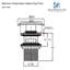  Push Pop Up Sink Waste Plug - Slotted Suitable for Basin with Overflow - Rising Square Ceramic Push Button