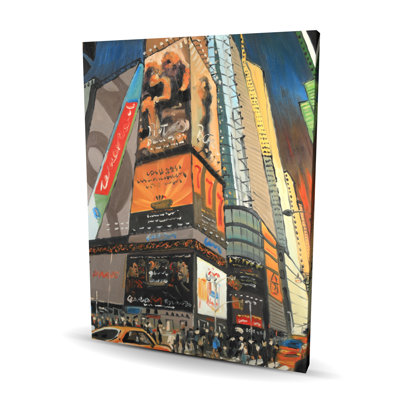 Illuminated New York City Street Canvas | Office Decor Art