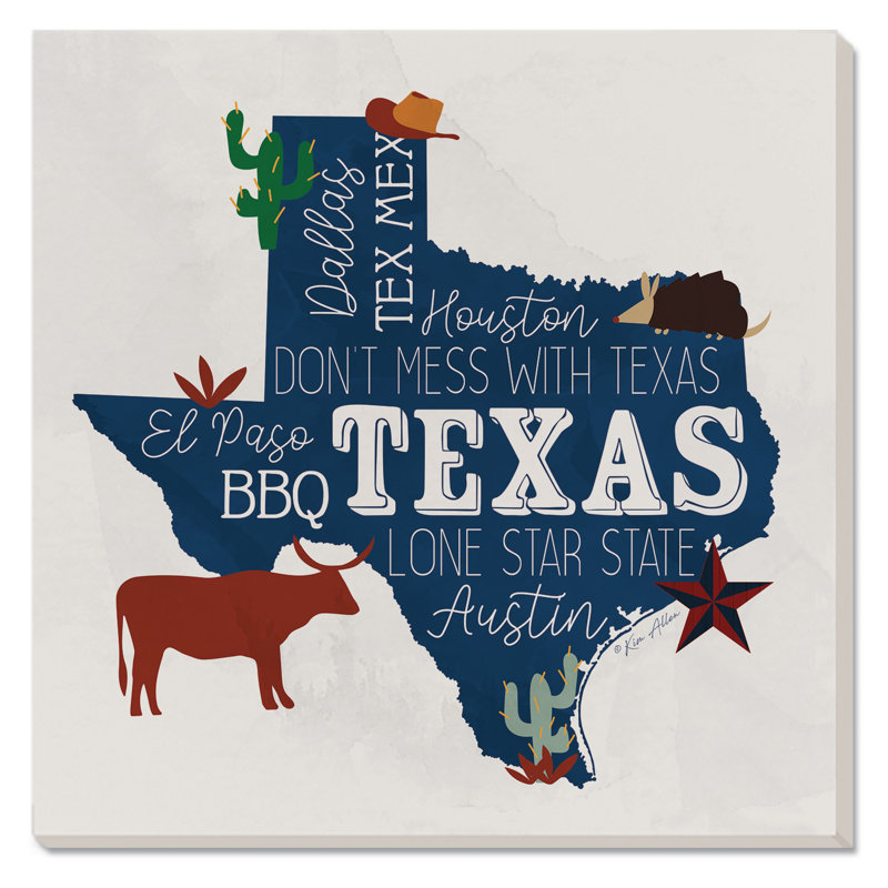 Sous-plat décoratif en pierre résistant à la chaleur Trinx Texas Favourites