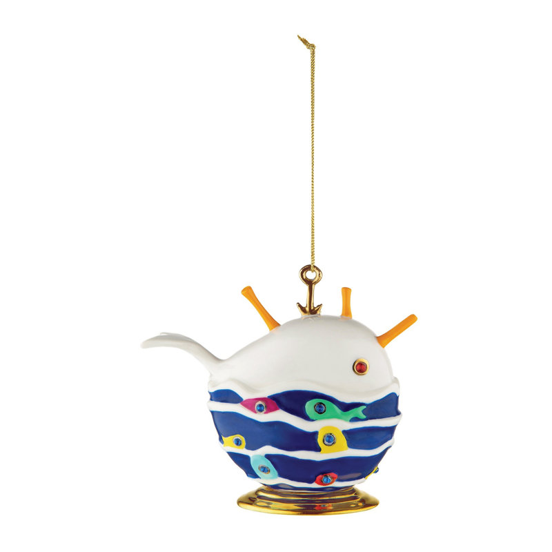 Bianca The Good Whale Hand-Decorated Porcelain Ornament