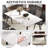 55.12" Modern Artificial Stone Straight Edge Dark Grey Metal Leg Dining Table-Can Accommodate 6 People(Dining Table Only)-1950856889