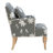 Arlynda Floral Embroidered Upholstered Accent Armchair