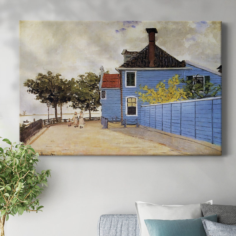 «The Blue House at Zaandam», 1871, toile tendue avec châssis, H 12 po x l 18 po