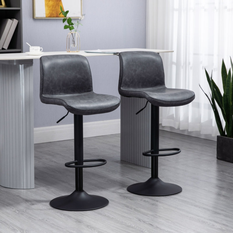Swivel Counter Stool with Metal Frame