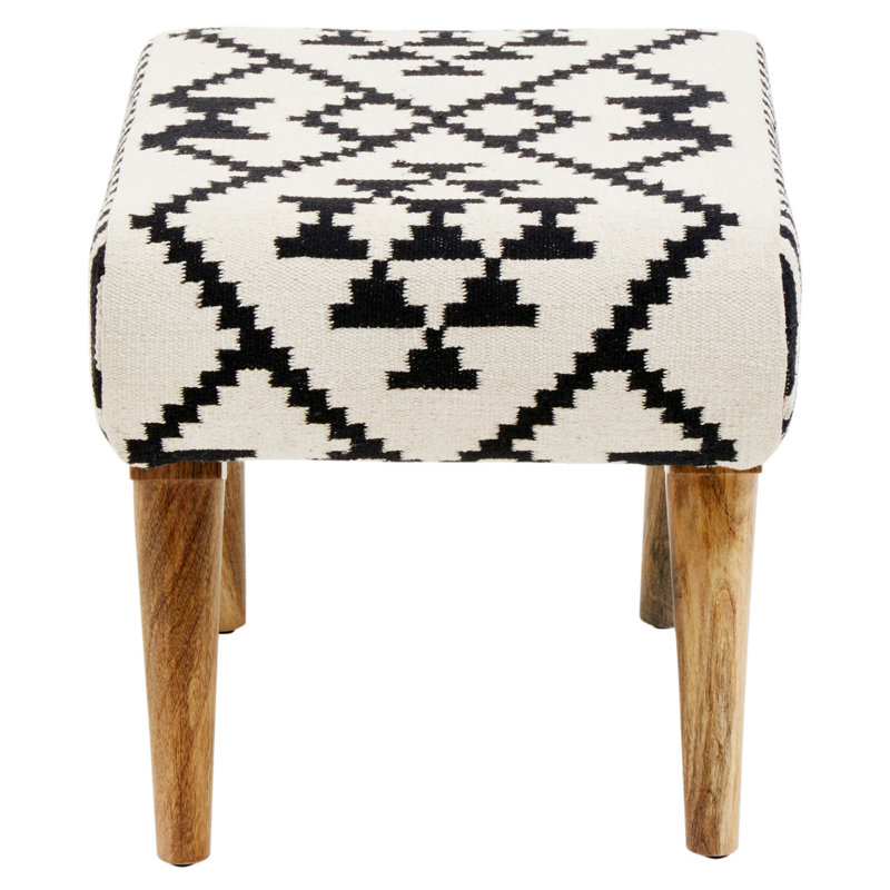 Gitane 58cm Wide Rectangle Geometric Footstool Ottoman