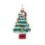 Gems Tree with Santa Hat and Boots Hanging Figurine Ornament