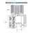 Corner Vanity Desk Mirror - 3-Fold Mirror with 3 Lighting Modes, Built-in Power Station with Outlets and USB Ports, for Bedroom, Makeup Studio-1182826428