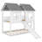 House Bunk Bed With Slide And Windows