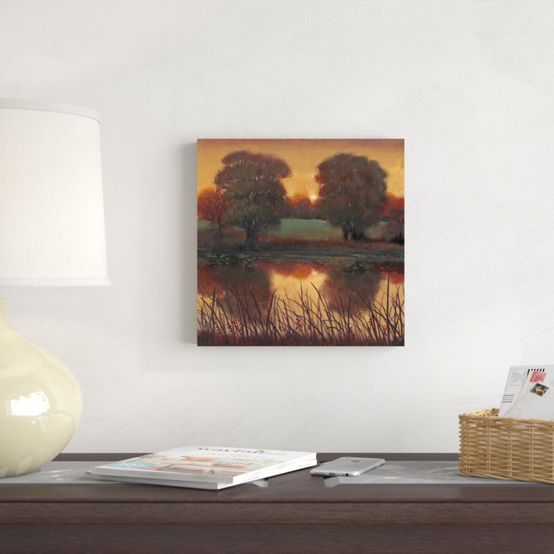 Tôt le soir II, H 12 po x l 12 po x P 1,25 po