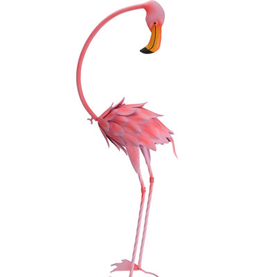 Flaxberry Flamingo Statue