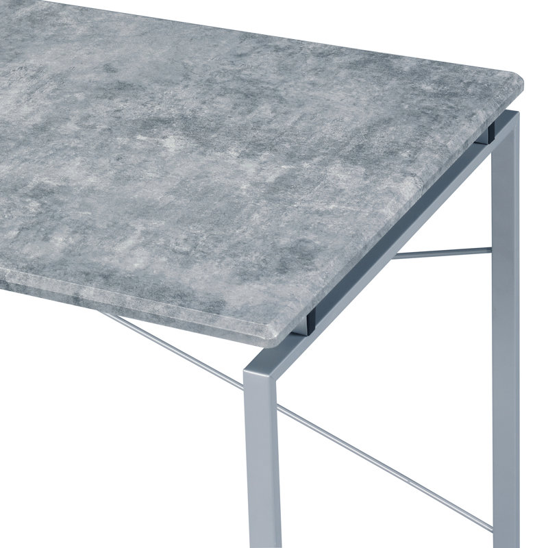 Bureau d'écriture Jurgen, Gris/argent