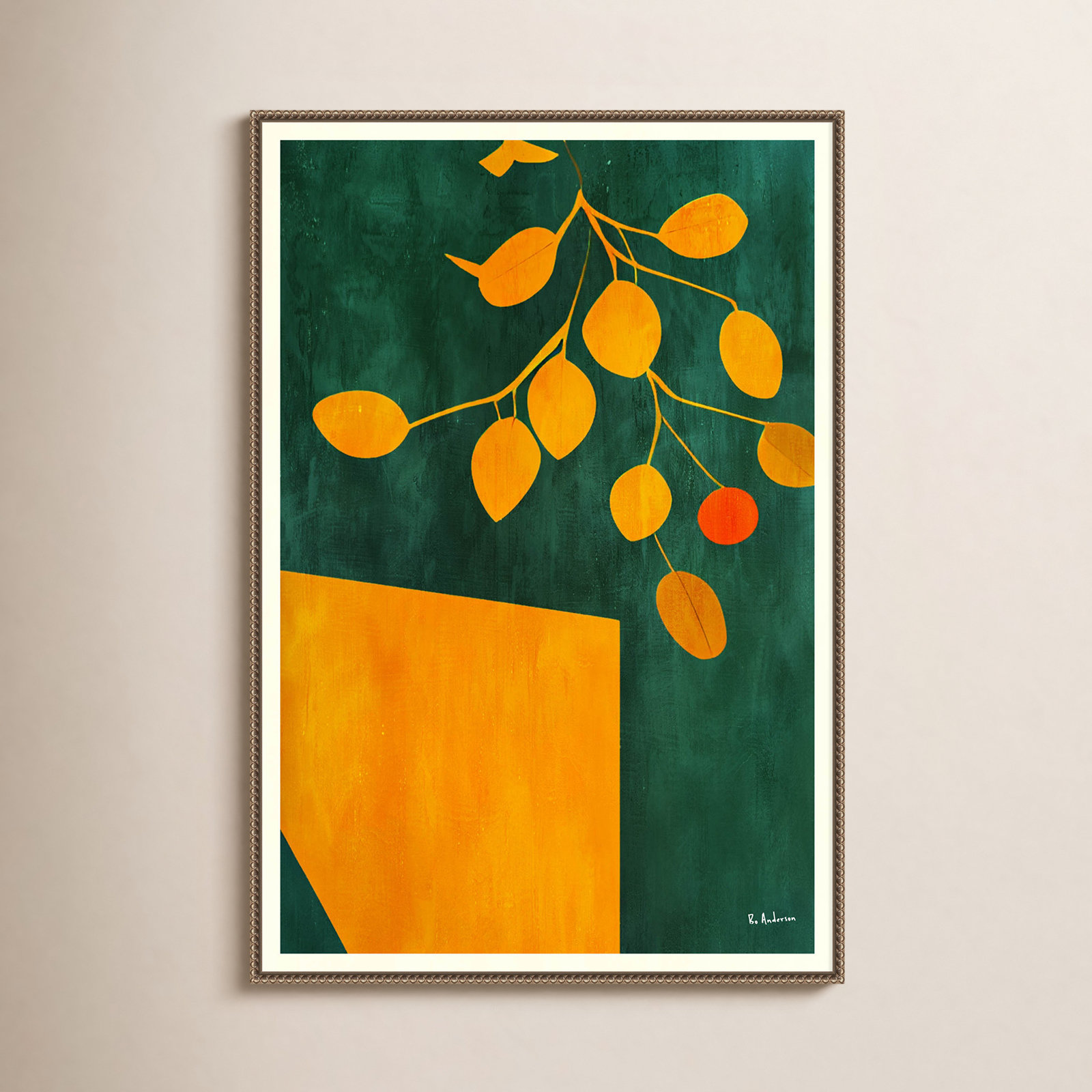 Adaire "Golden Autumn Leaves" Canvas Print, 33" H x 23" W x 2" D