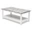 Table basse en bois massif avec rangement Decastro-917793042