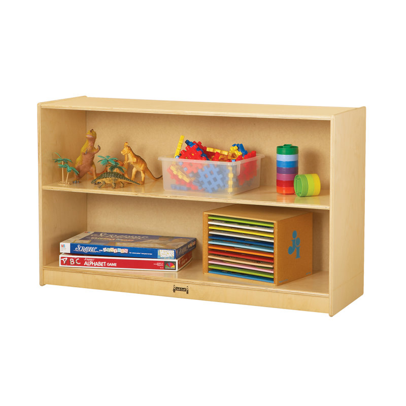 Jonti-Craft Low Mobile Straight-Shelf, Standard