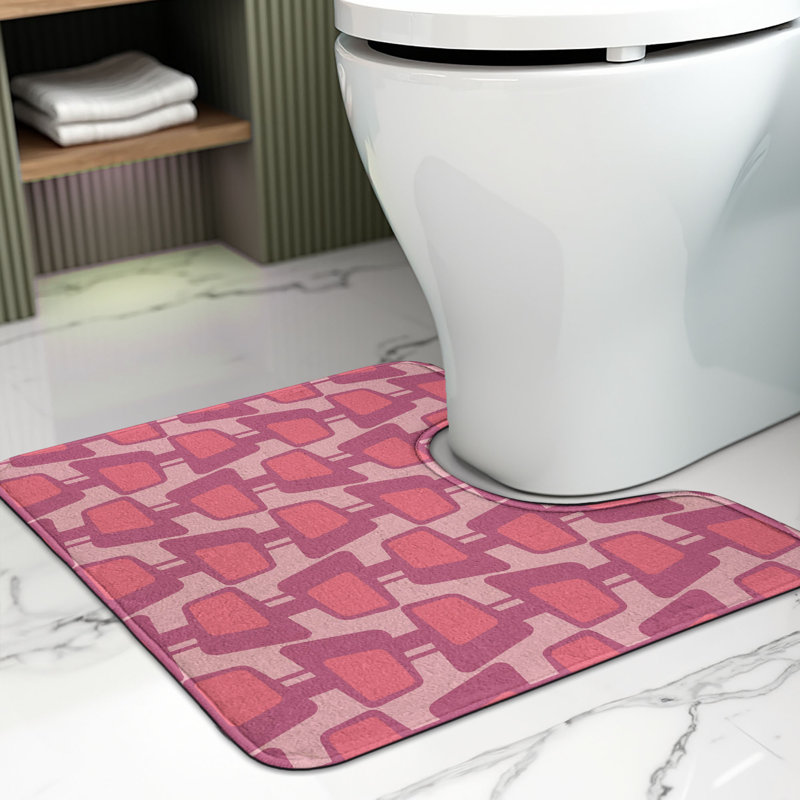 Tapis de salle de bain en forme de U Ambesonne