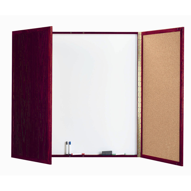 Tableau blanc fermé pour armoire, Chêne, H 4 pi x l 4 pi
